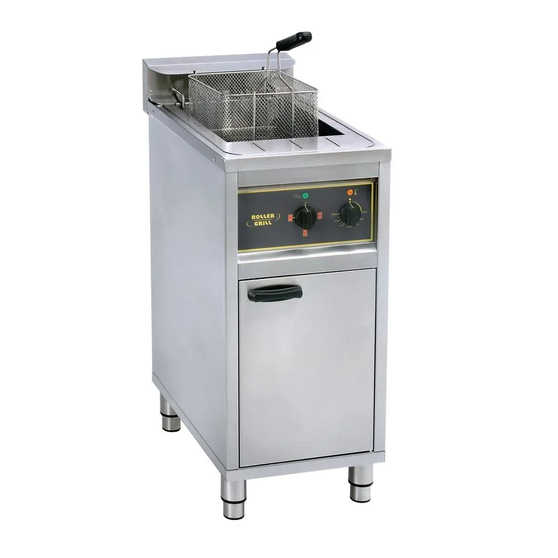 GP312 Roller Grill Single Tank Single Basket Free Standing Electric Fryer RFE16C - JD Catering Equipment Solutions Ltd