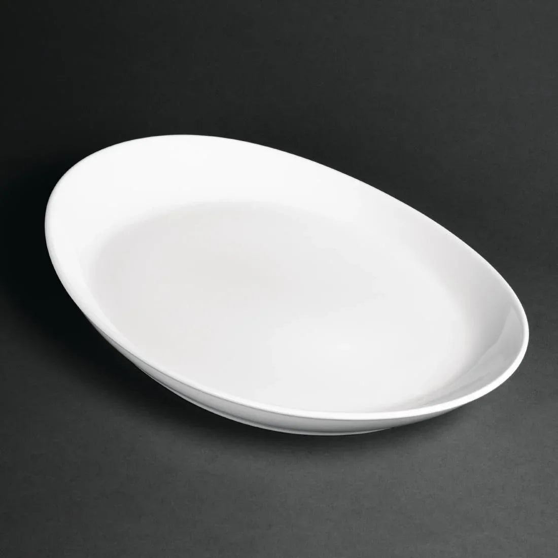 CG016 Royal Porcelain Classic White Oval Plates 340mm (Pack of 12) - JD Catering Equipment Solutions Ltd