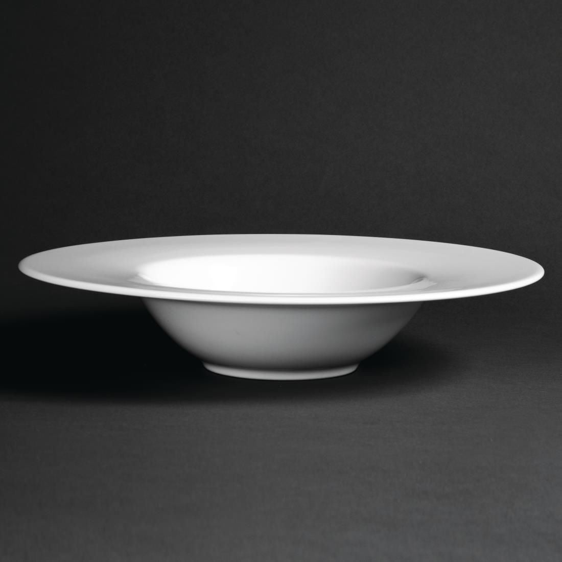 CG018 Royal Porcelain Classic White Pasta Plates 280mm (Pack of 6)