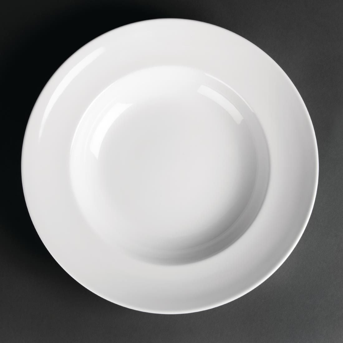 CG058 Royal Porcelain Classic White Pasta Plates 300mm (Pack of 12)