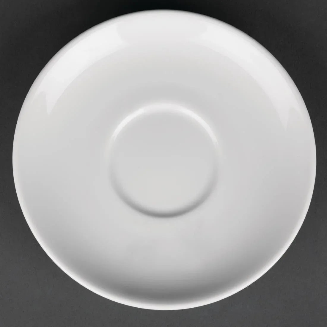 CG035 Royal Porcelain Classic White Tea Cup Saucers 150mm (Pack of 12) - JD Catering Equipment Solutions Ltd