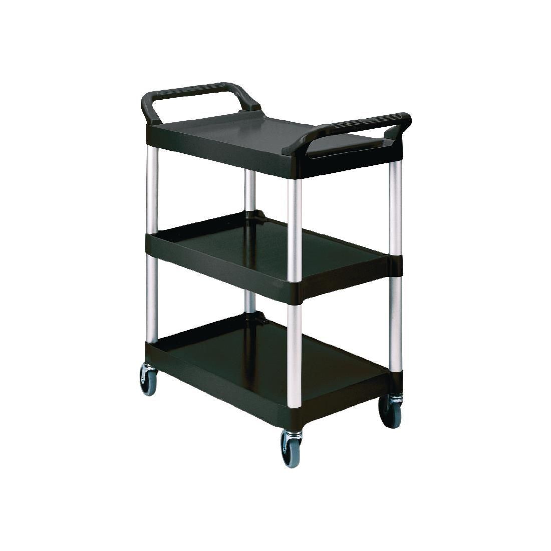 J818 Rubbermaid Compact Utility Trolley Black