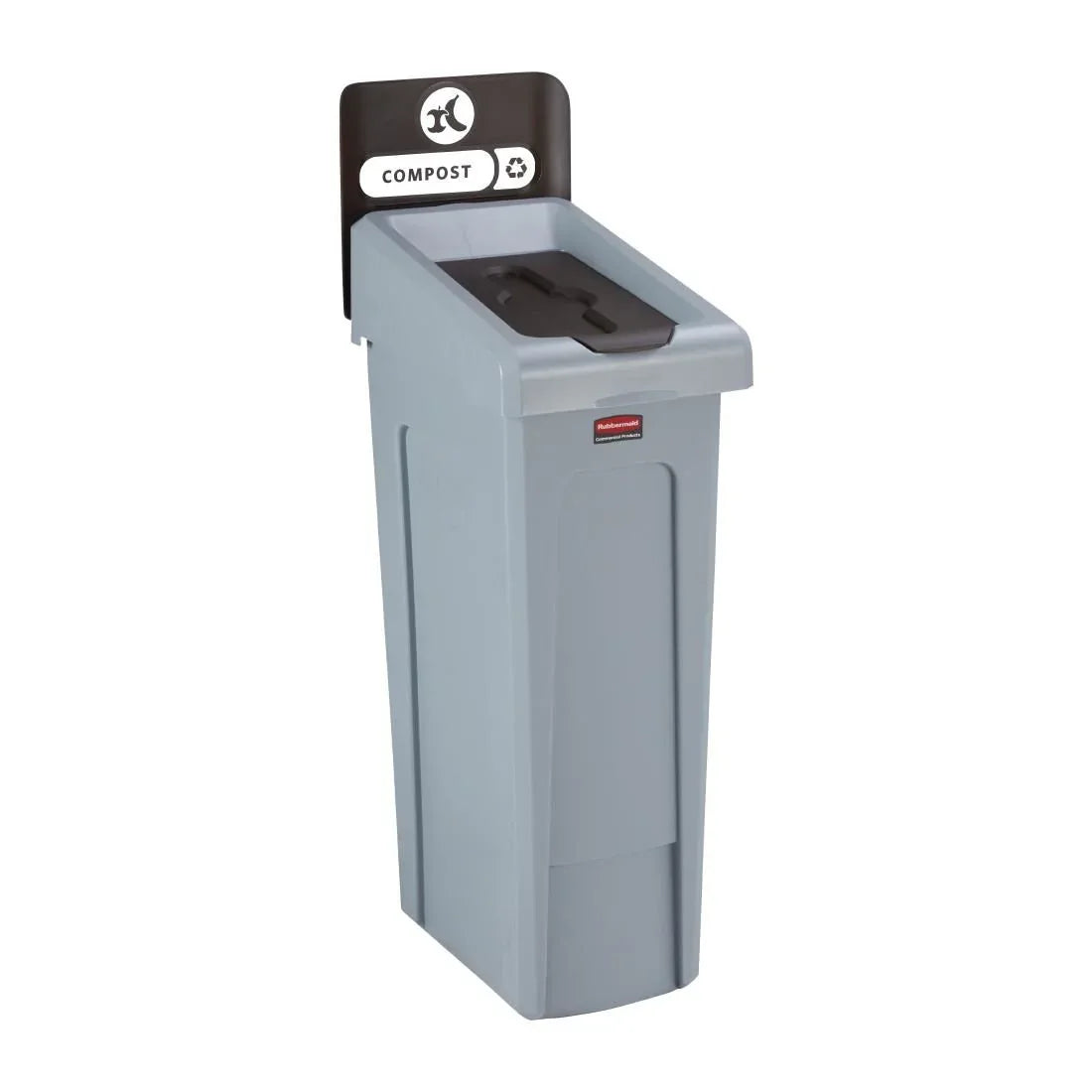 DY083 Rubbermaid Slim Jim Compost Recycling Station Brown 87Ltr - JD Catering Equipment Solutions Ltd