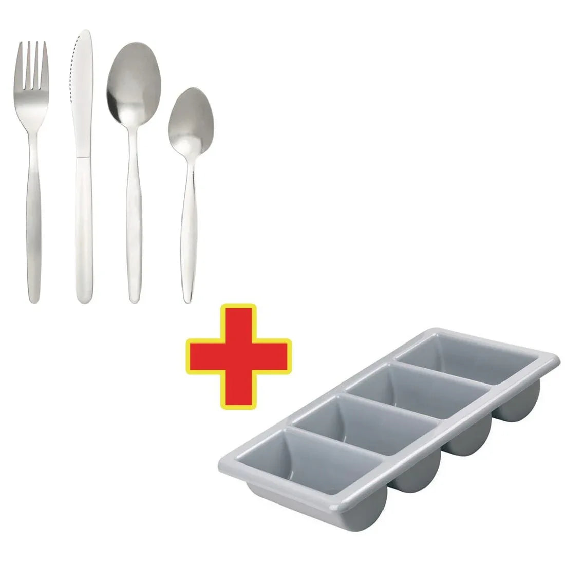 S274 Special Offer Olympia Kelso Cutlery with Tray Combo Deal (Pack of 240) - JD Catering Equipment Solutions Ltd