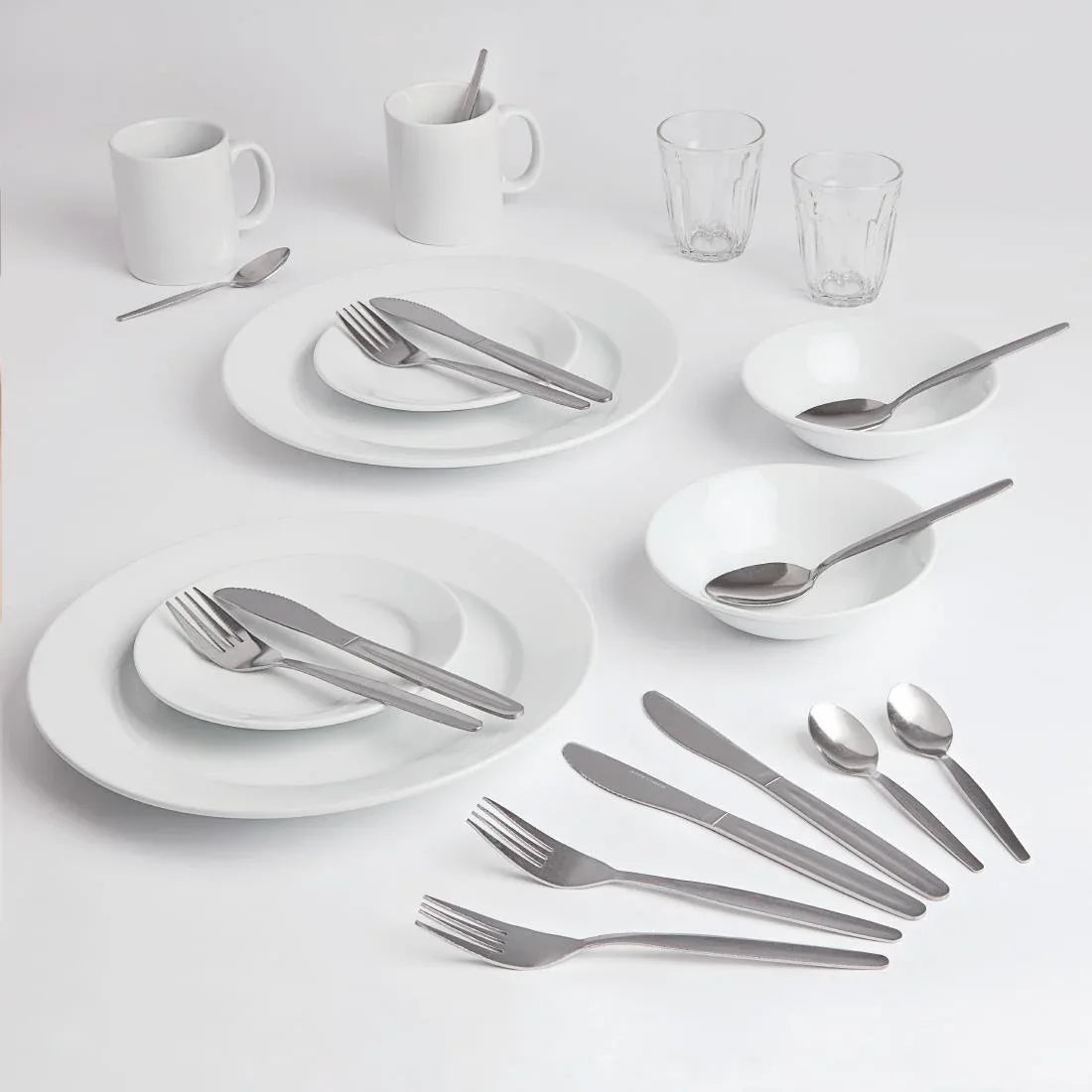 SA460 Student Accommodation Crockery and Cutlery Set - JD Catering Equipment Solutions Ltd