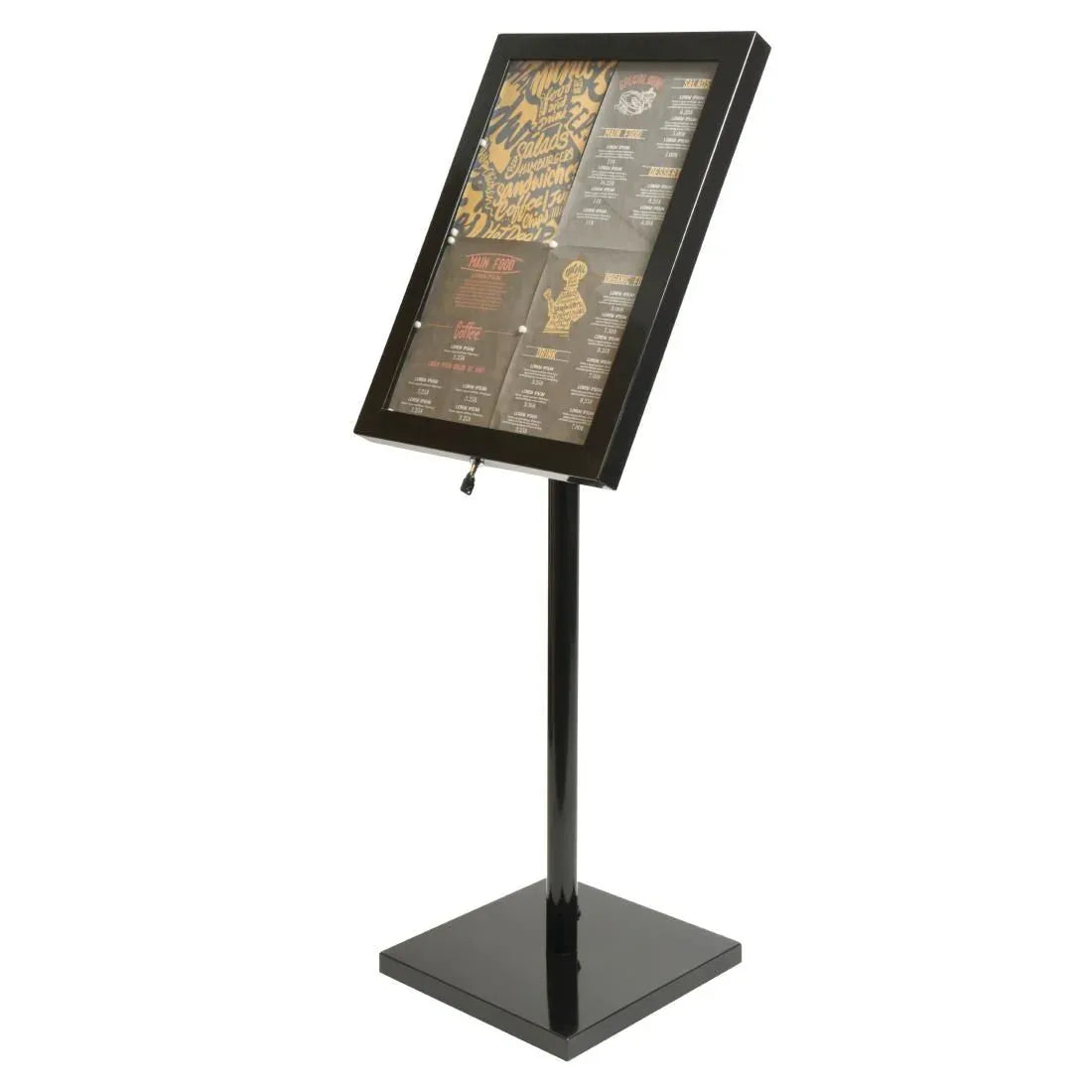 GL110 Securit LED Menu Display Case Black - JD Catering Equipment Solutions Ltd