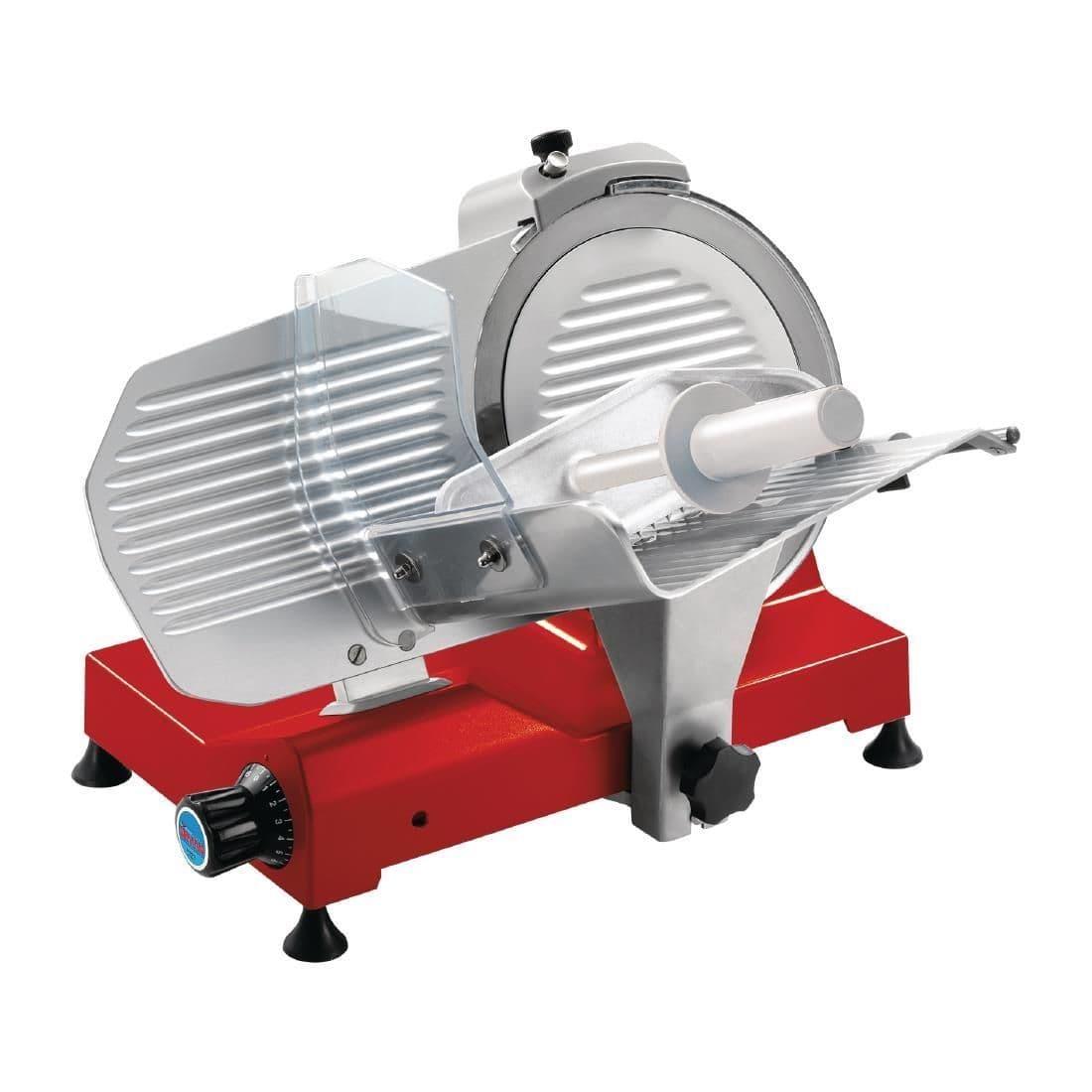 HC059 Sirman Meat Slicer Smart 250 Red - JD Catering Equipment Solutions Ltd