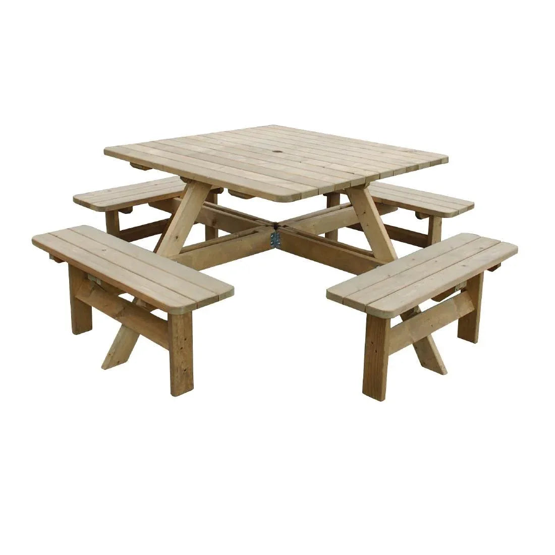 CG096 Rowlinson Square Wooden Picnic Table 6.5ft