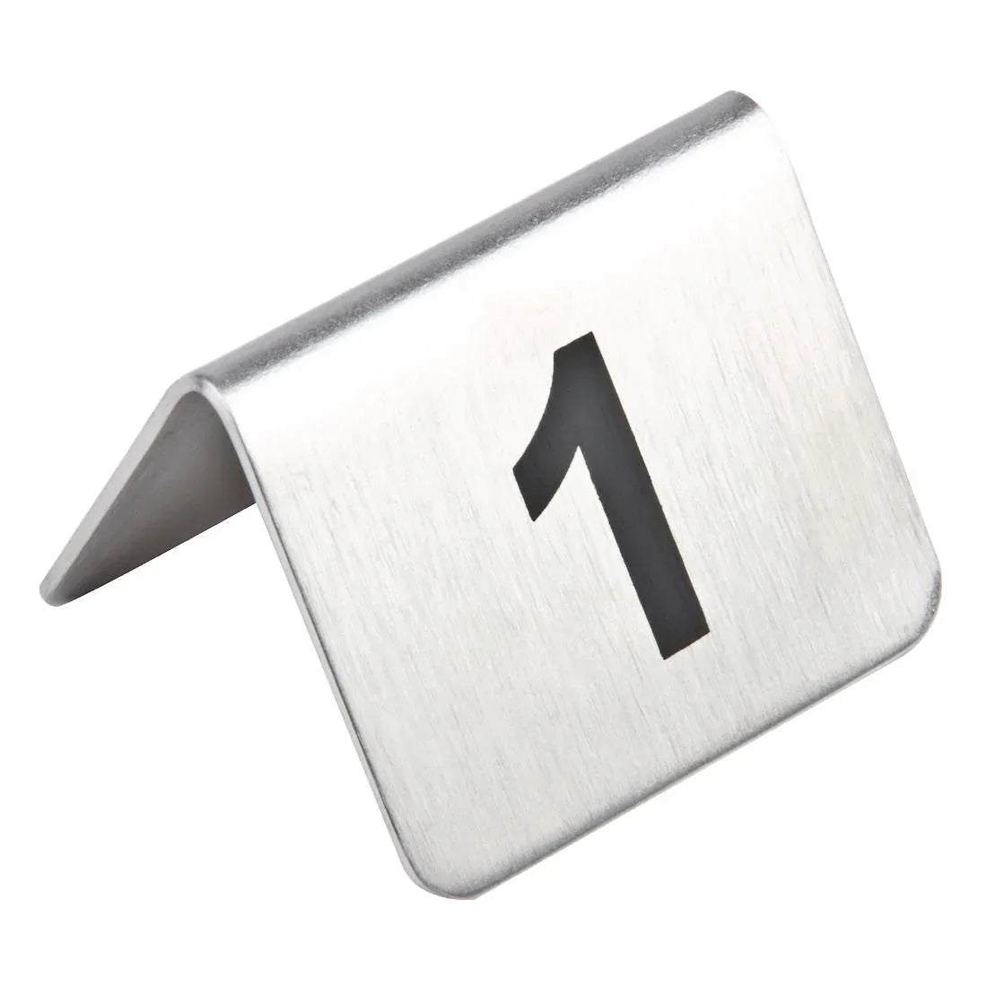 U047 Olympia Stainless Steel Table Numbers 11-20 (Pack of 10) - JD Catering Equipment Solutions Ltd