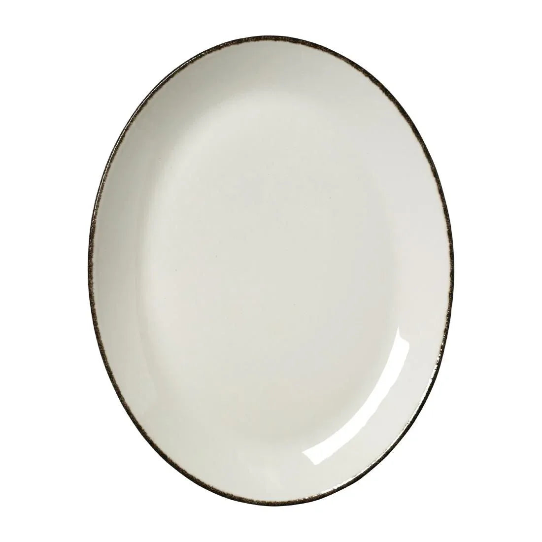 VV1322 Steelite Charcoal Dapple Oval Coupe Plates 305mm (Pack of 12) - JD Catering Equipment Solutions Ltd