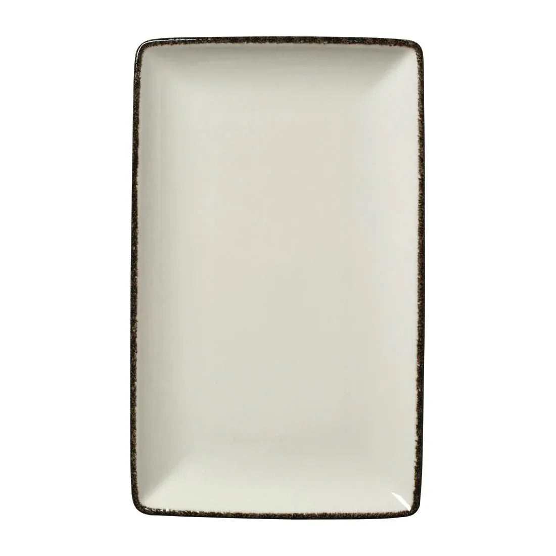 VV1328 Steelite Charcoal Dapple Rectangle One Plates 270 x 167mm (Pack of 6) - JD Catering Equipment Solutions Ltd