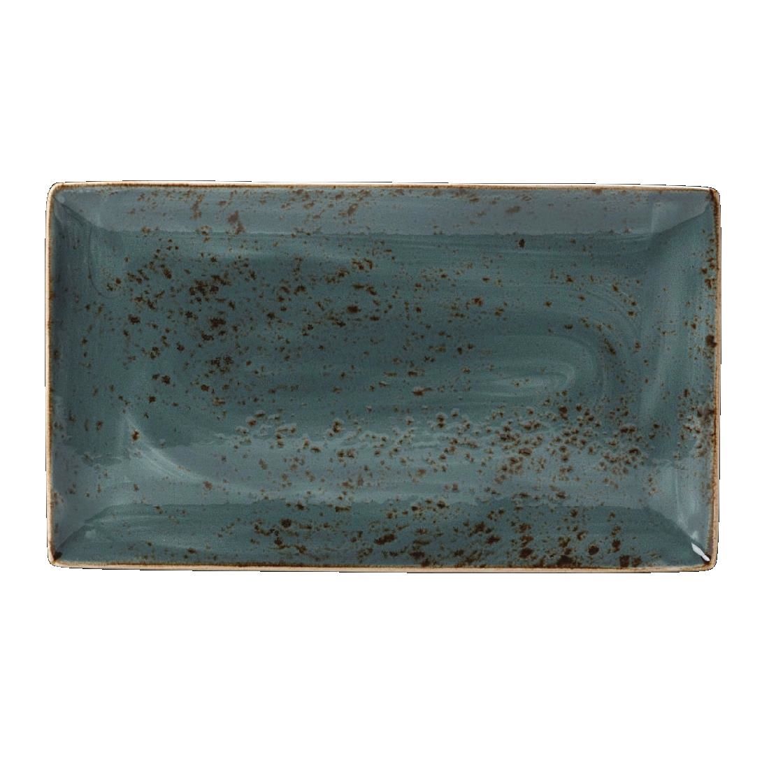 V011 Steelite Craft Blue Rectangular Platters 330x 190mm (Pack of 6)