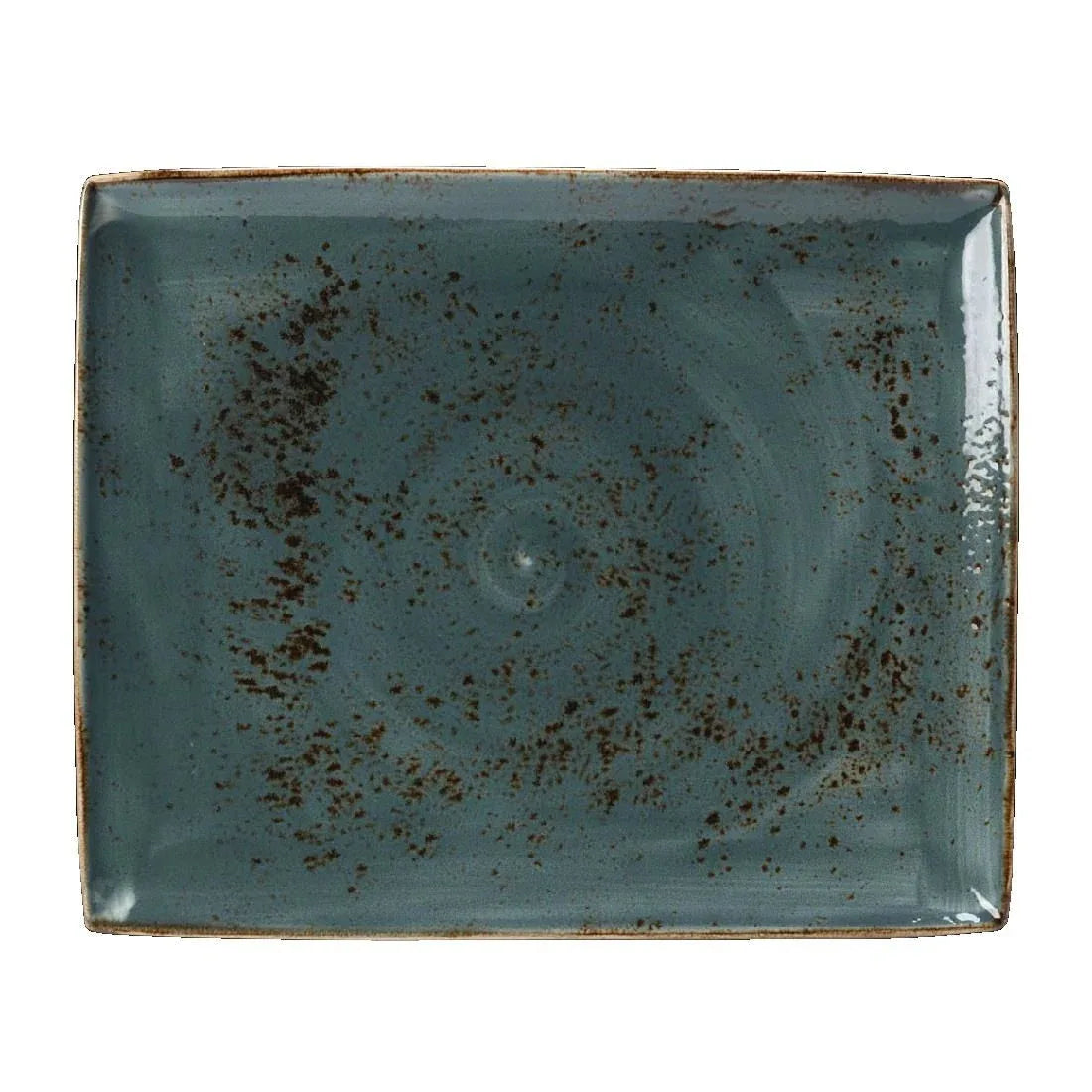 V010 Steelite Craft Blue Rectangular Platters 330x 270mm (Pack of 6) - JD Catering Equipment Solutions Ltd