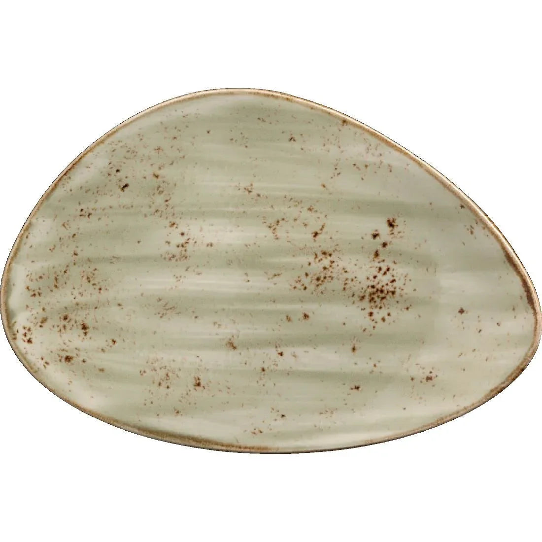 V046 Steelite Craft Green Freestyle Plates 370mm (Pack of 6) - JD Catering Equipment Solutions Ltd