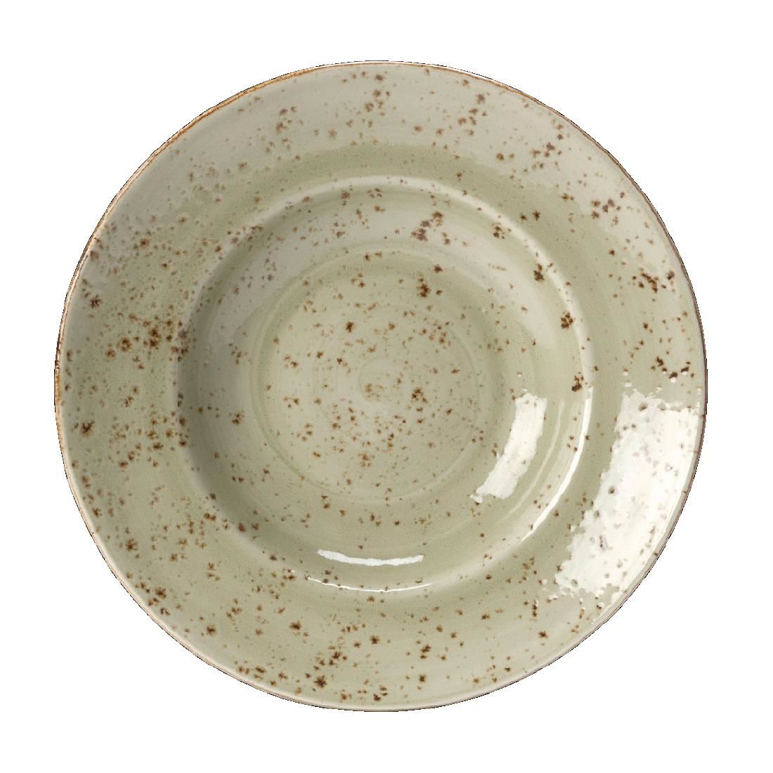 V045 Steelite Craft Green Nouveau Bowls 270mm (Pack of 6)