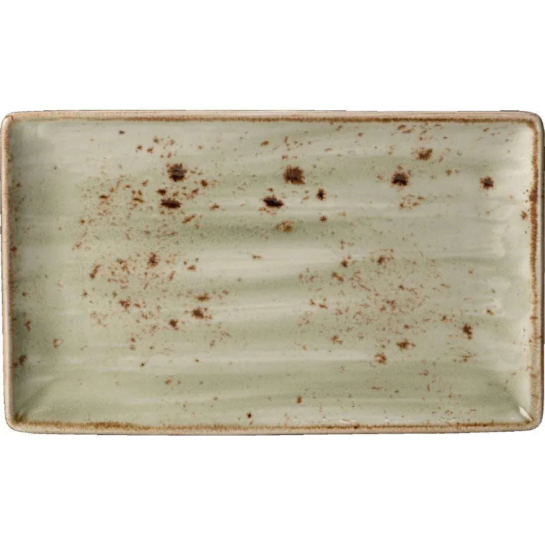 V053 Steelite Craft Green Rectangular Platters 270x 167mm (Pack of 6) - JD Catering Equipment Solutions Ltd
