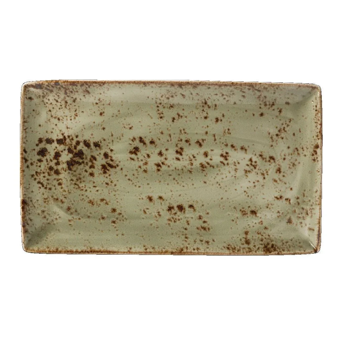 V057 Steelite Craft Green Rectangular Platters 330x 190mm (Pack of 6) - JD Catering Equipment Solutions Ltd