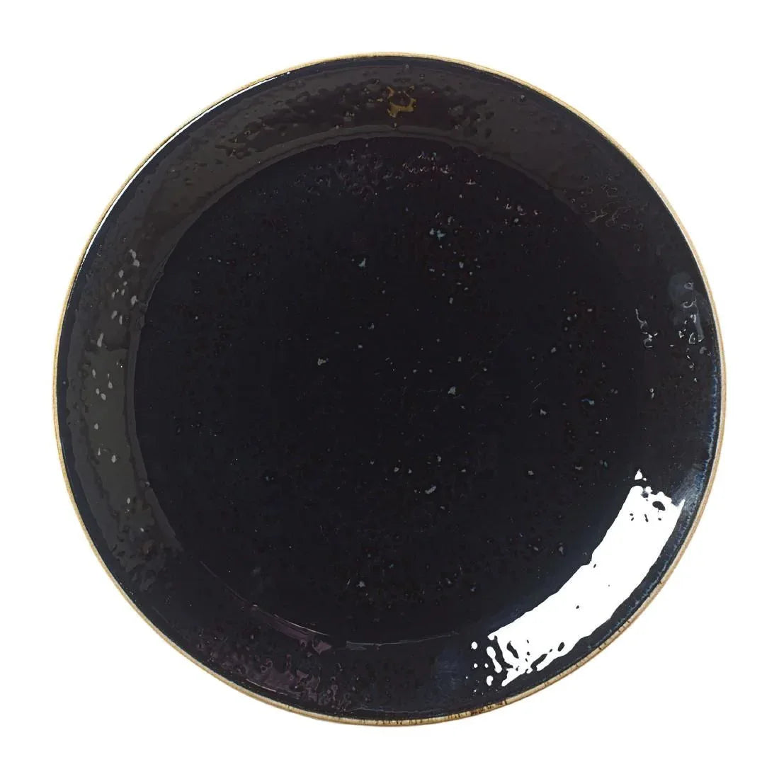 VV1027 Steelite Craft Liquorice Coupe Plates 253mm (Pack of 24) - JD Catering Equipment Solutions Ltd