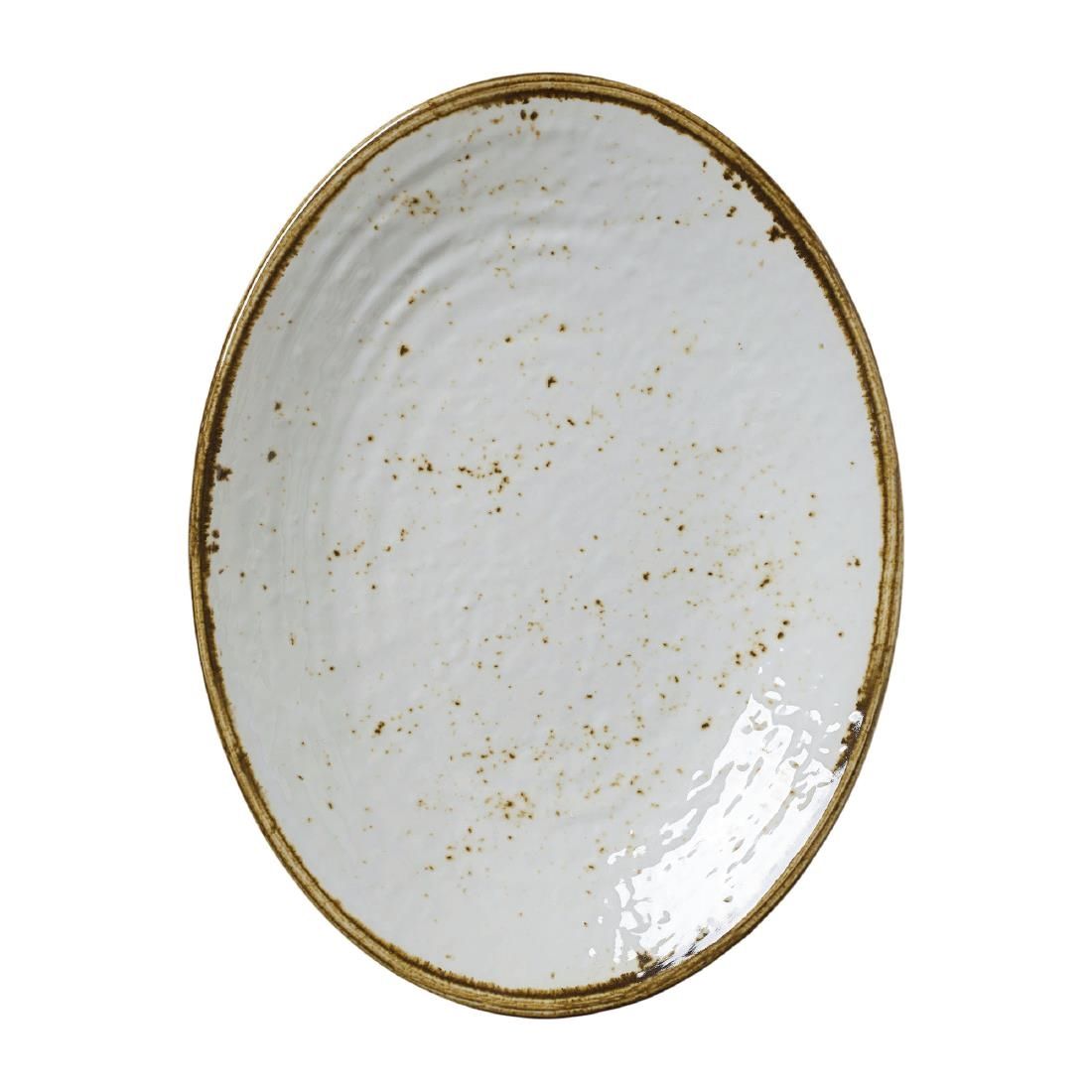 VV1075 Steelite Craft Melamine Oval Plates White 260mm (Pack of 6)