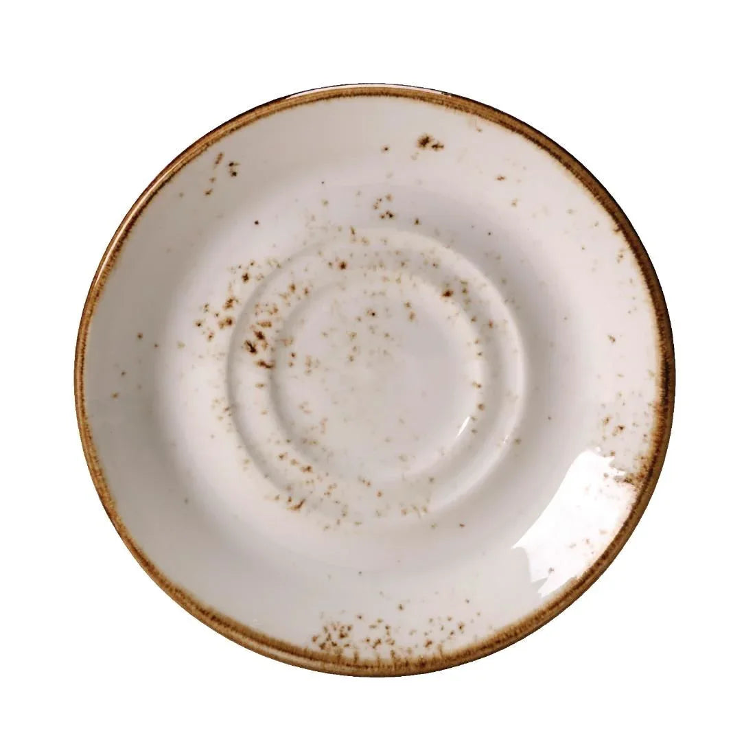 V535 Steelite Craft White Stand and Saucer Double Well Large (Pack of 36) - JD Catering Equipment Solutions Ltd