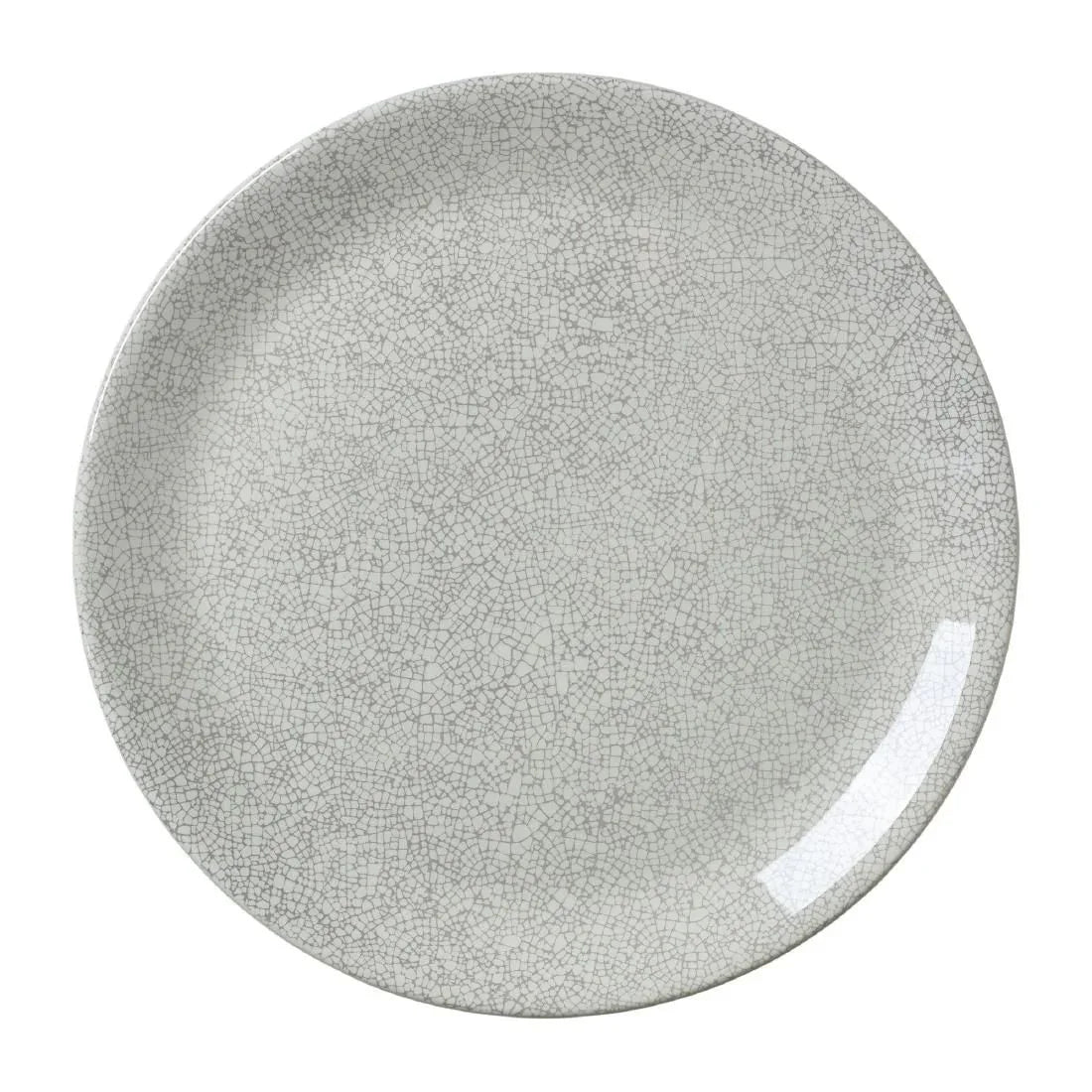VV1050 Steelite Ink Crackle Grey Coupe Plates 203mm (Pack of 12) - JD Catering Equipment Solutions Ltd