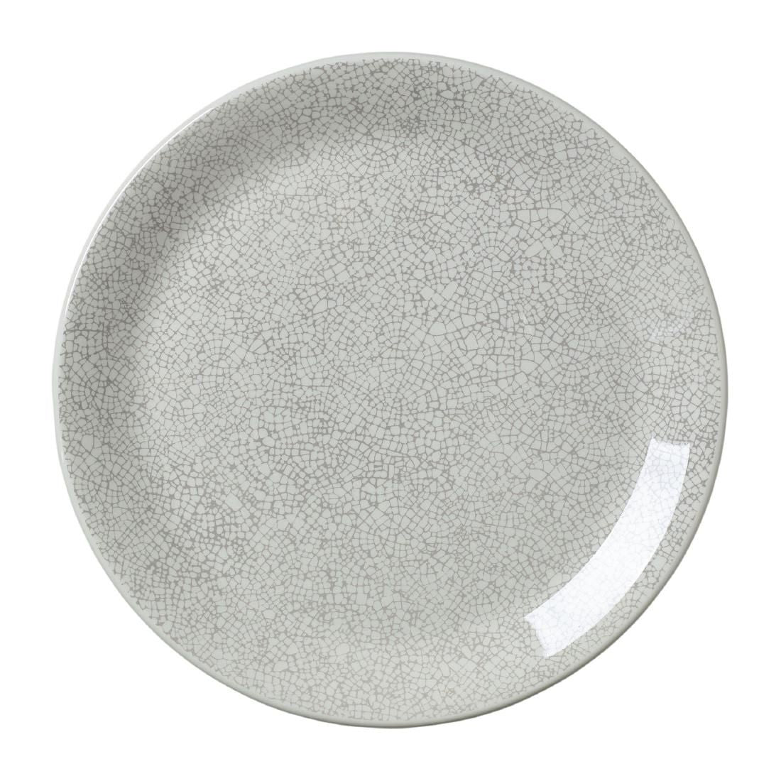 VV1049 Steelite Ink Crackle Grey Coupe Plates 253mm (Pack of 12)