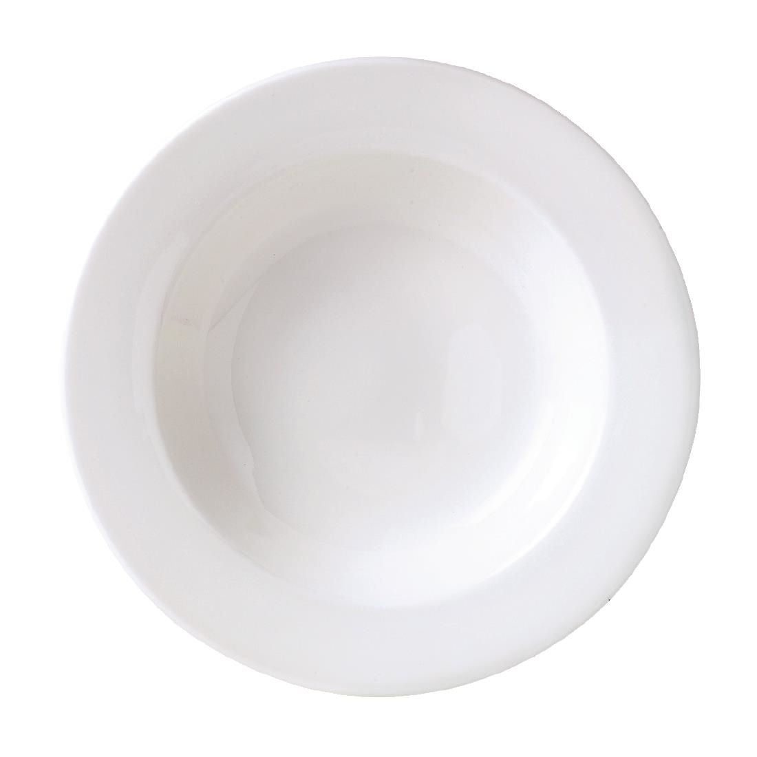 V6872 Steelite Monaco White Mandarin Soup Plates 222mm (Pack of 24)