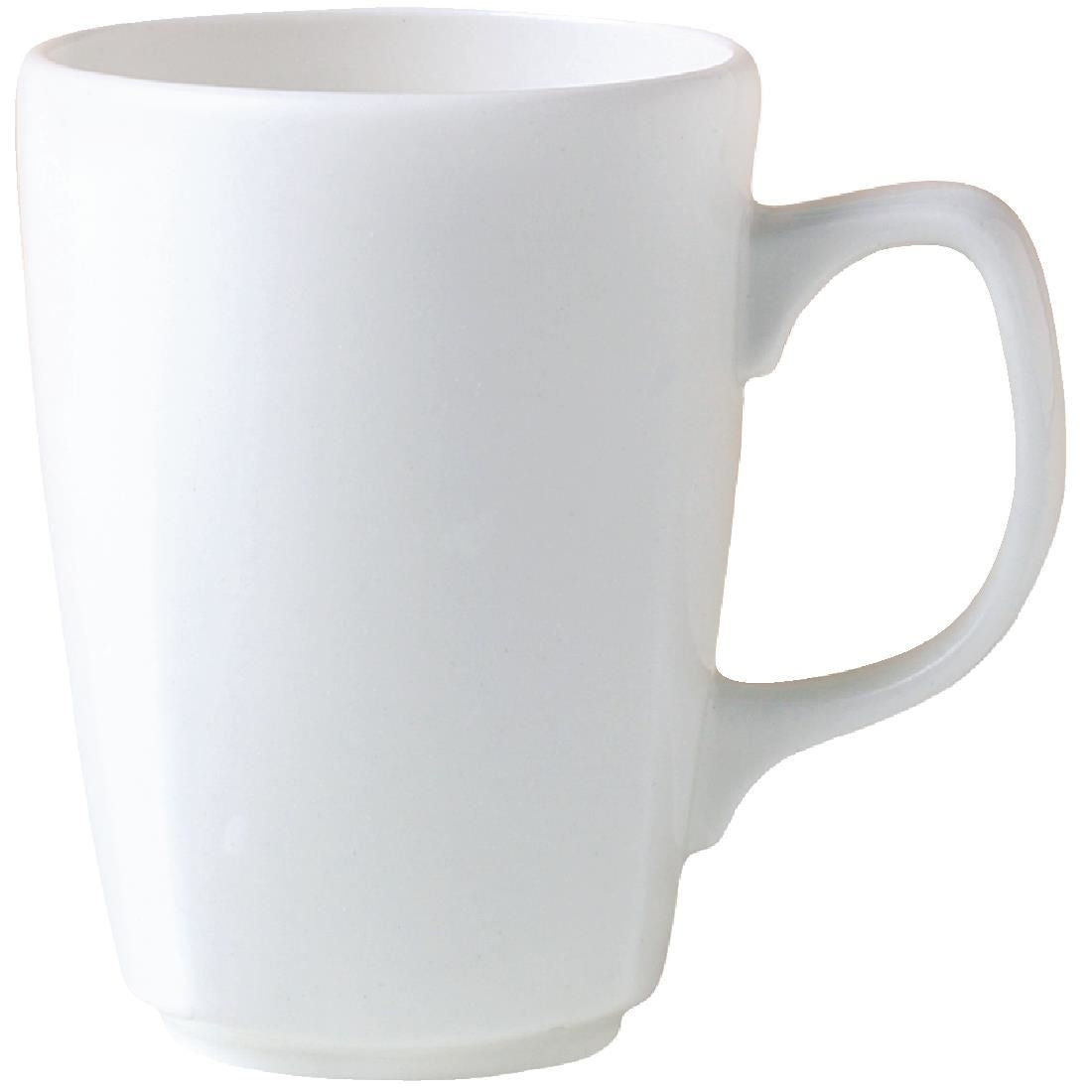 V6886 Steelite Monaco White Mugs 237ml (Pack of 36)