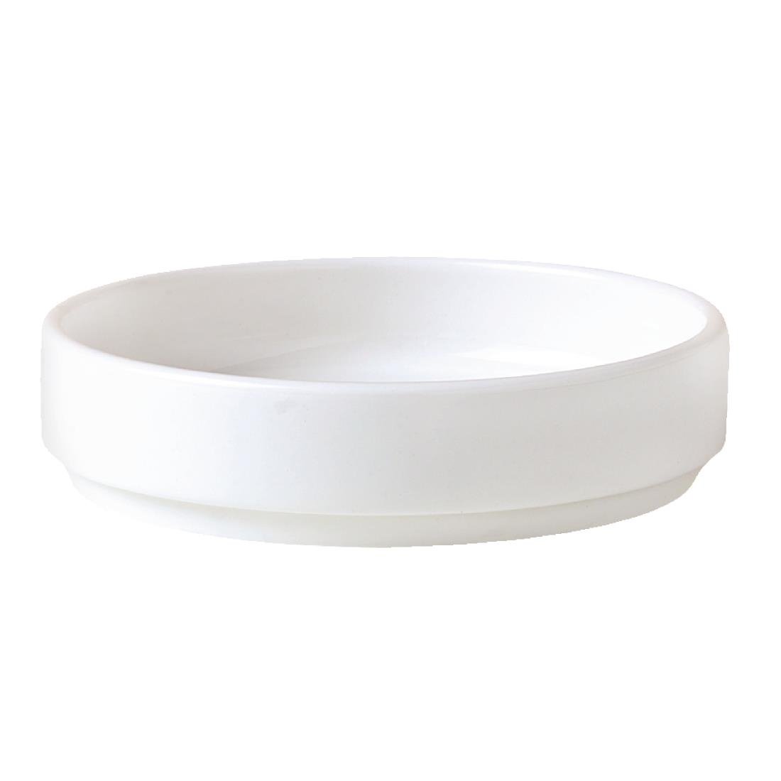 V6824 Steelite Monaco White Stacking Ashtrays 75mm (Pack of 12)