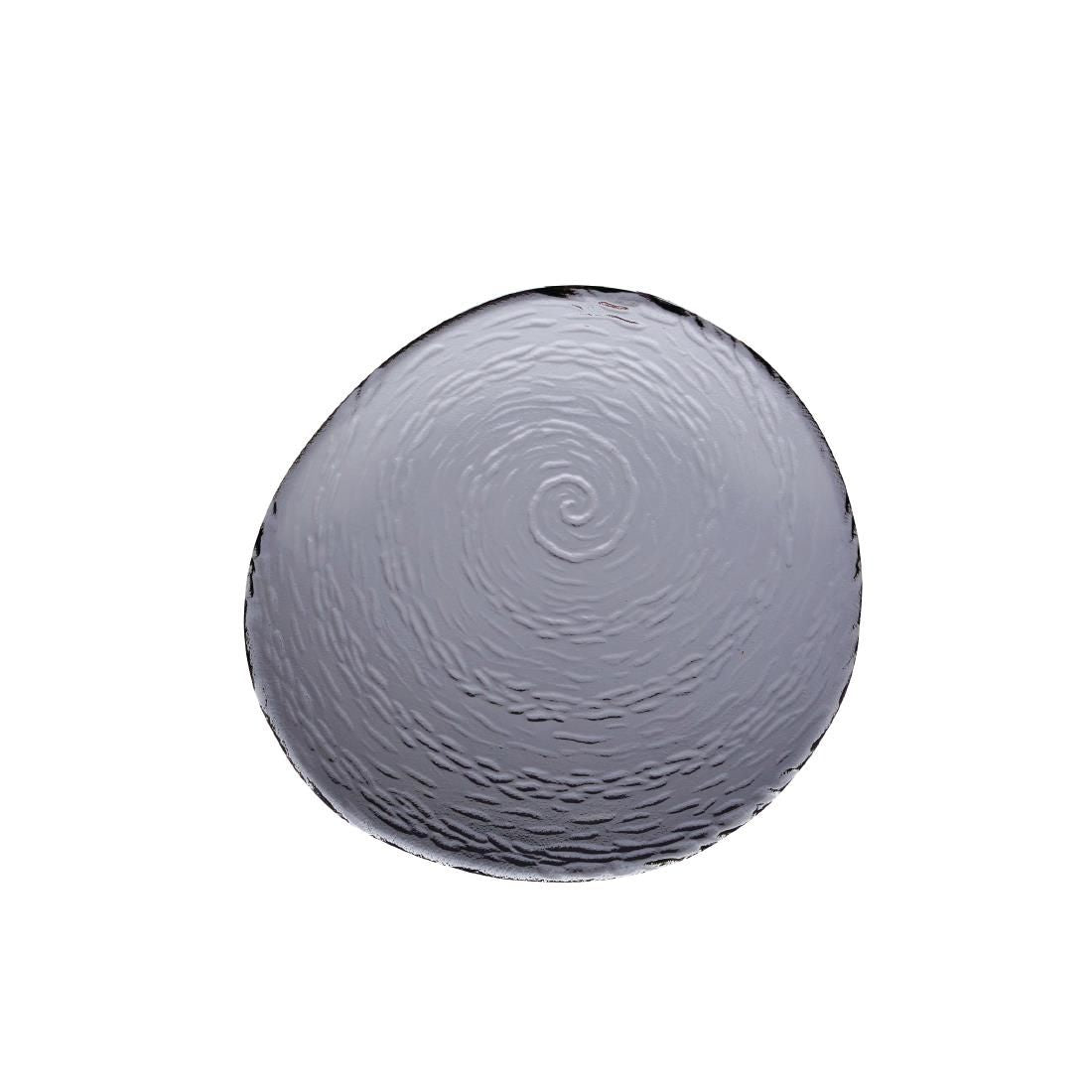 VV720 Steelite Scape Glass Platters 250mm Smoked (Pack of 12)