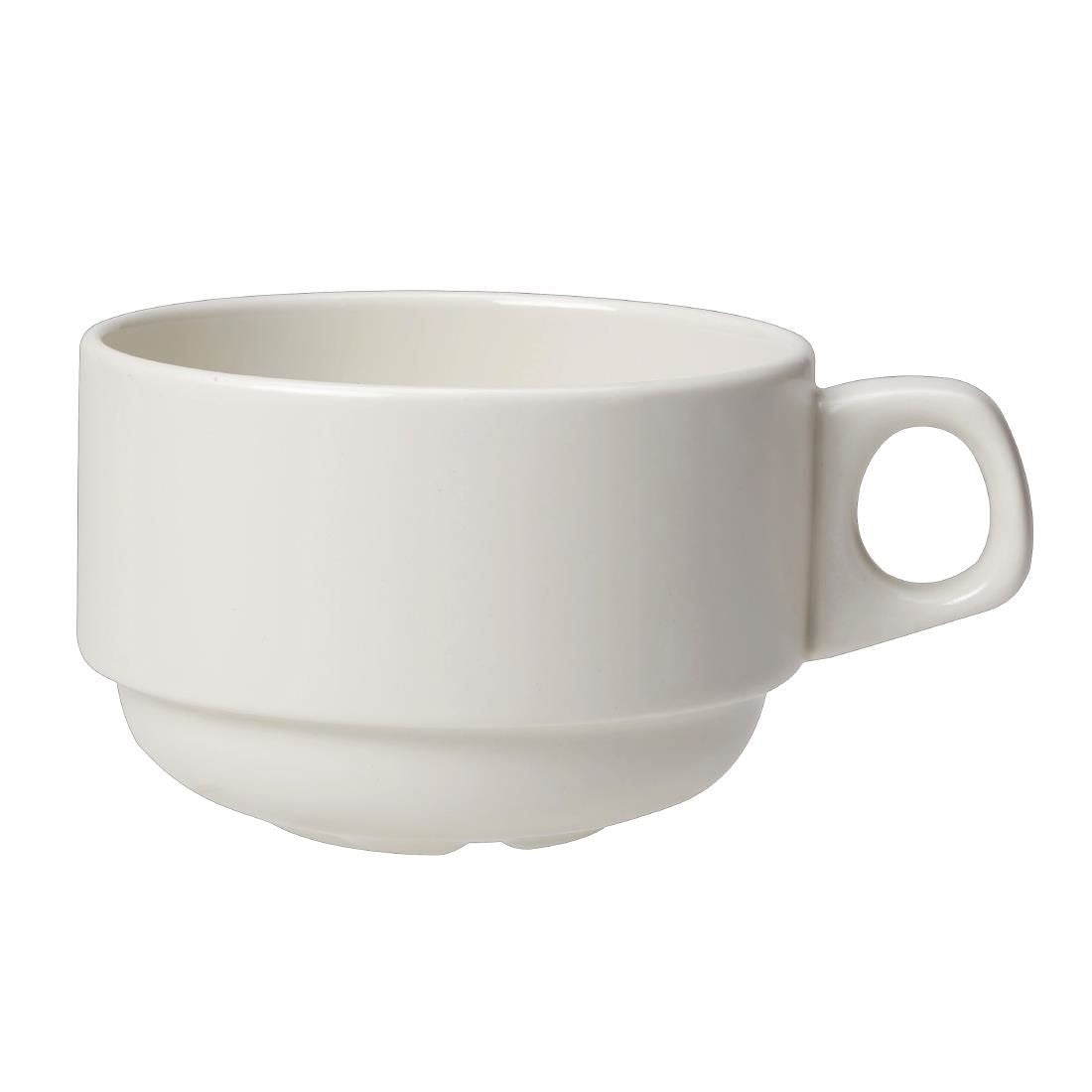VV1253 Steelite Simplicity S Line White Stacking Cups 10oz 285ml (Pack of 36)