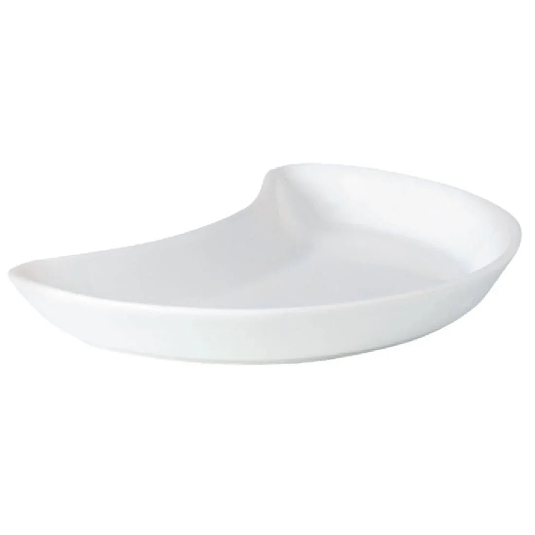 V0082 Steelite Simplicity White Crescent Salad Plates 202mm (Pack of 12) - JD Catering Equipment Solutions Ltd