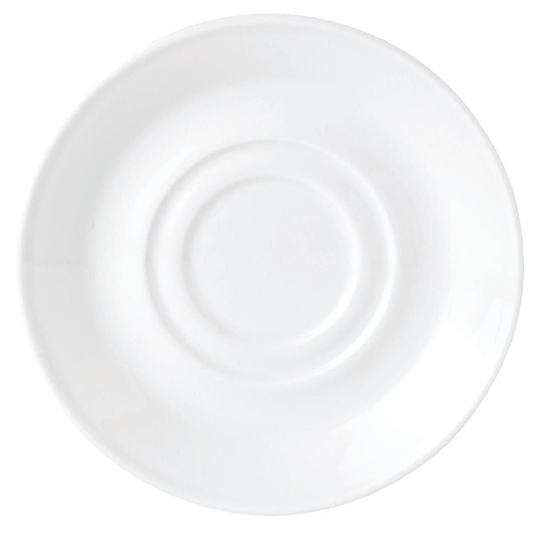 V0044 Steelite Simplicity White Low Cup Saucers 145mm (Pack of 36)
