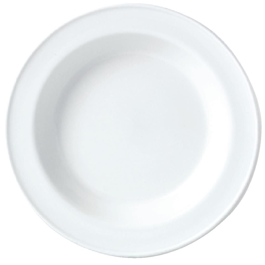 V0089 Steelite Simplicity White Soup Plates 215mm (Pack of 24)