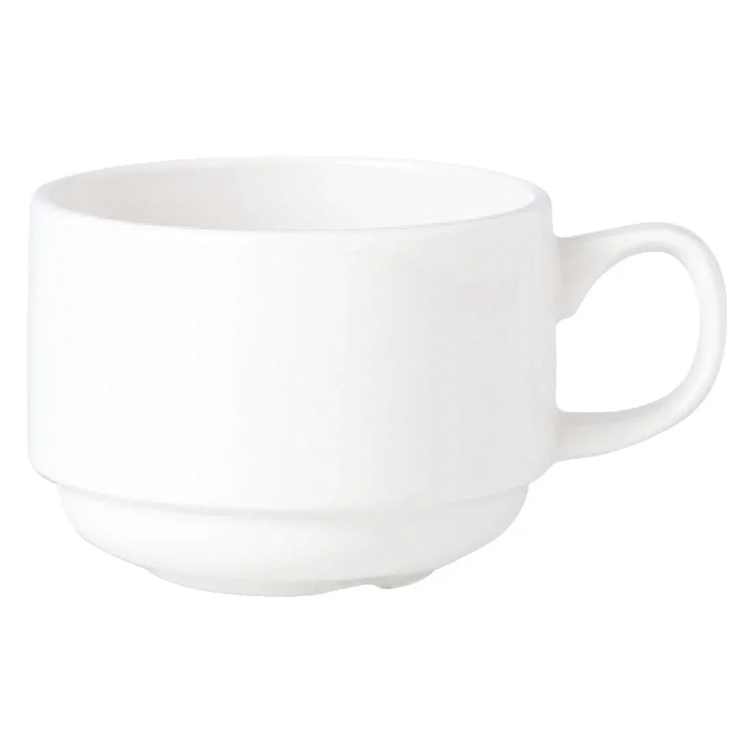 V7658 Steelite Simplicity White Stacking Espresso Cups 100ml (Pack of 12) - JD Catering Equipment Solutions Ltd