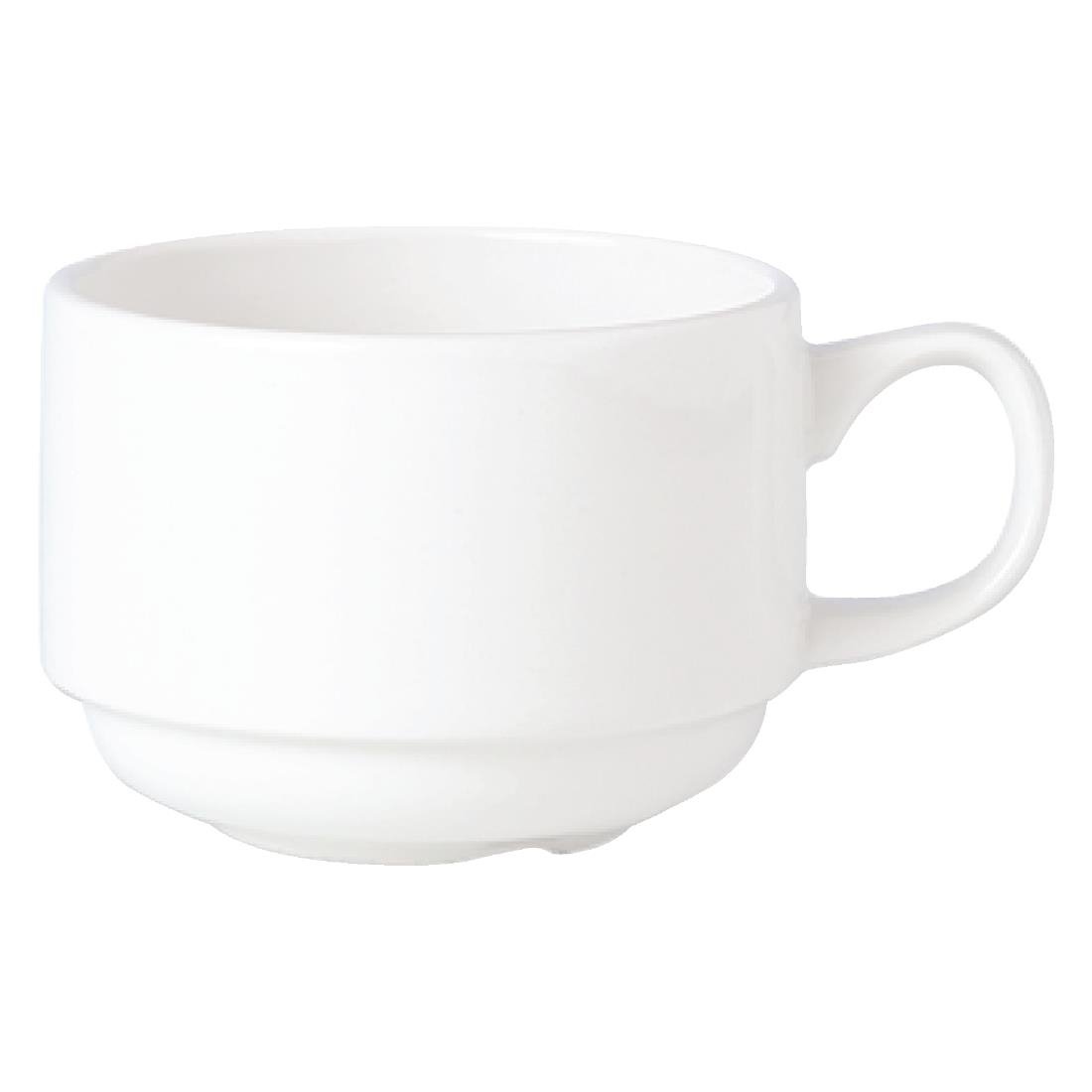 V0101 Steelite Simplicity White Stacking Slimline Cups 170ml (Pack of 36)