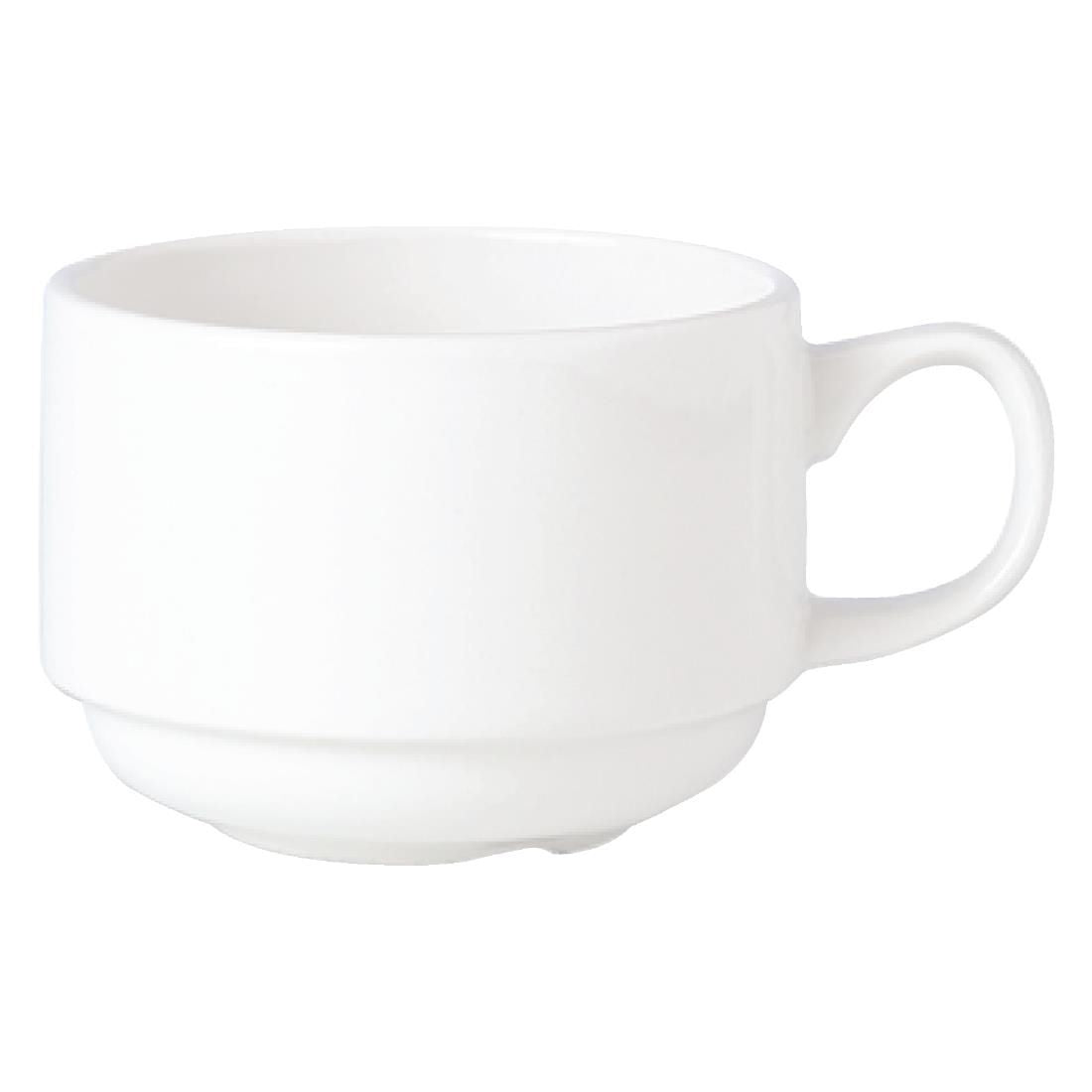 V0091 Steelite Simplicity White Stacking Slimline Cups 200ml (Pack of 36)