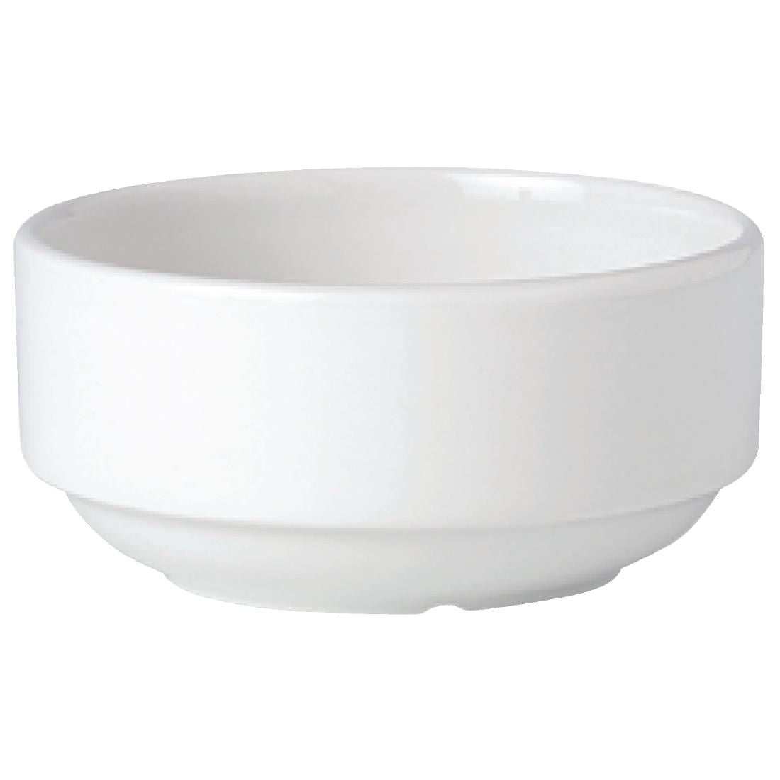 V0018 Steelite Simplicity White Stacking Soup Cups 285ml (Pack of 36)