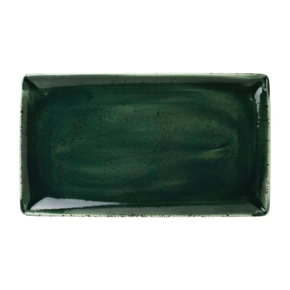 VV1859 Steelite Vesuvius Rectangle Three Burnt Emerald 330 x 190mm (Pack of 12) - JD Catering Equipment Solutions Ltd