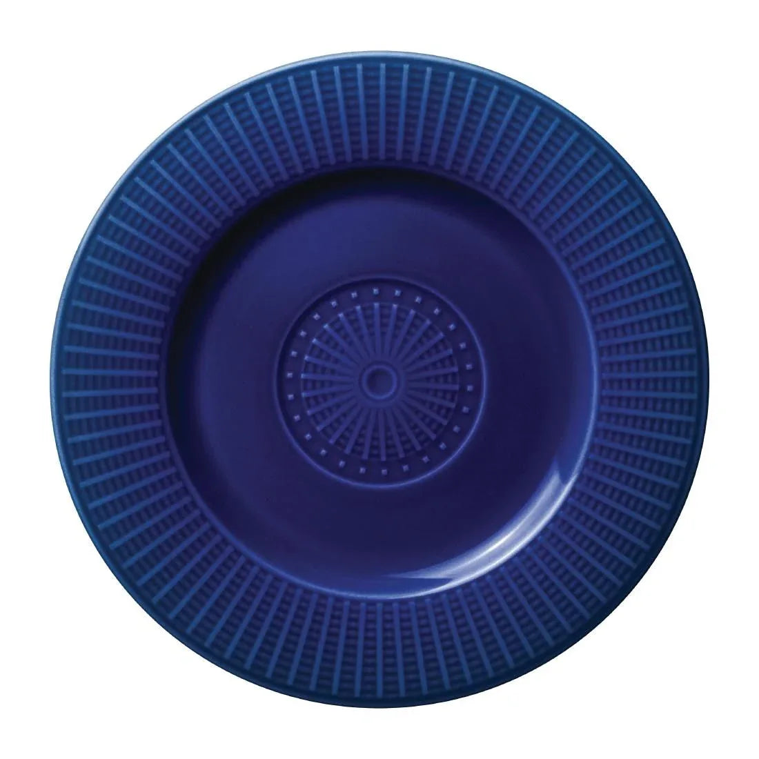 VV1808 Steelite Willow Azure Accent Gourmet Plates Blue 185mm (Pack of 12) - JD Catering Equipment Solutions Ltd