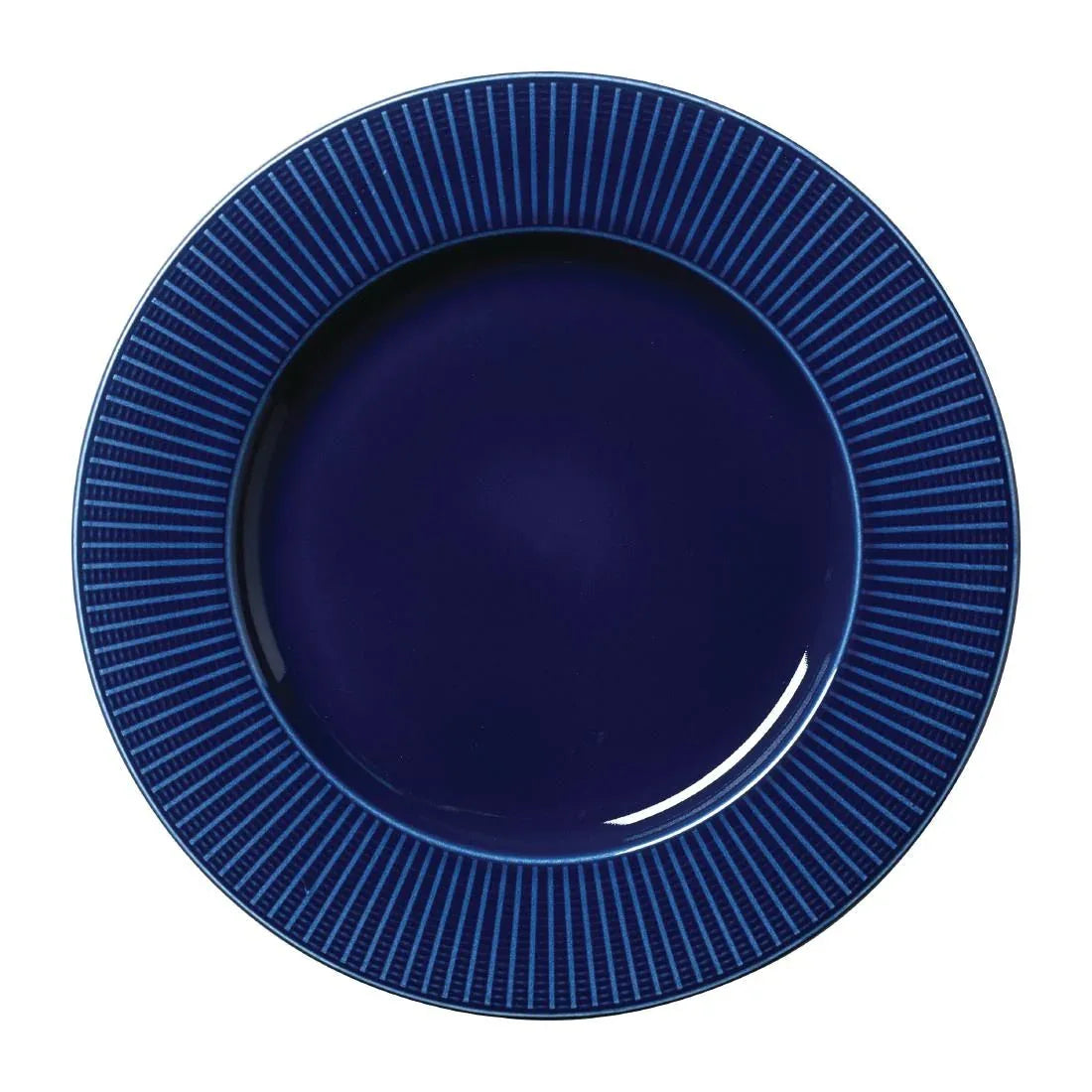 VV1801 Steelite Willow Azure Gourmet Plates Large Well Blue 285mm (Pack of 6) - JD Catering Equipment Solutions Ltd