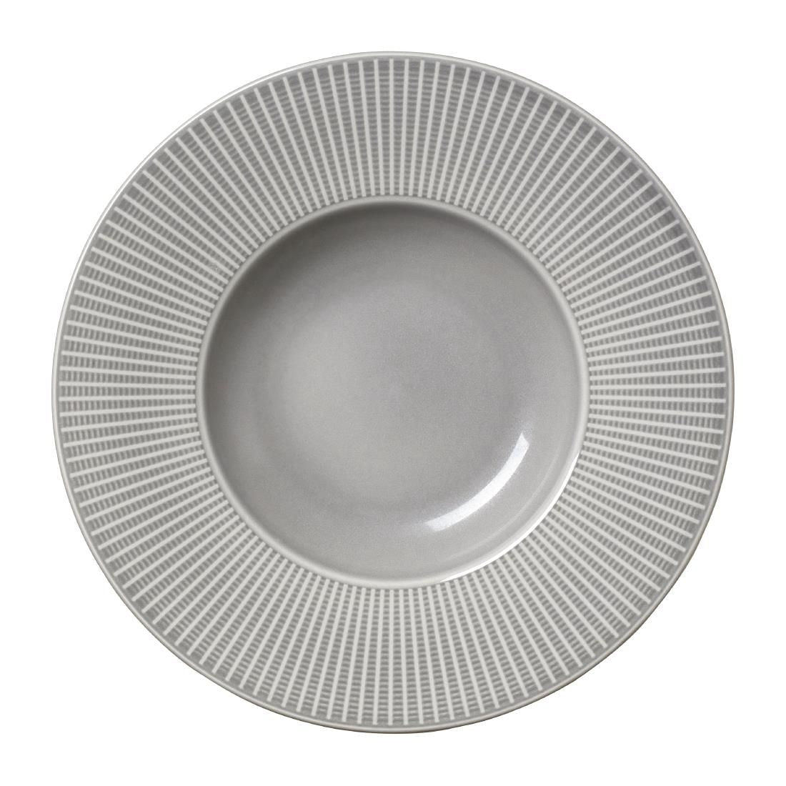 VV1799 Steelite Willow Mist Gourmet Deep Rimmed Bowls Grey 285mm (Pack of 6)