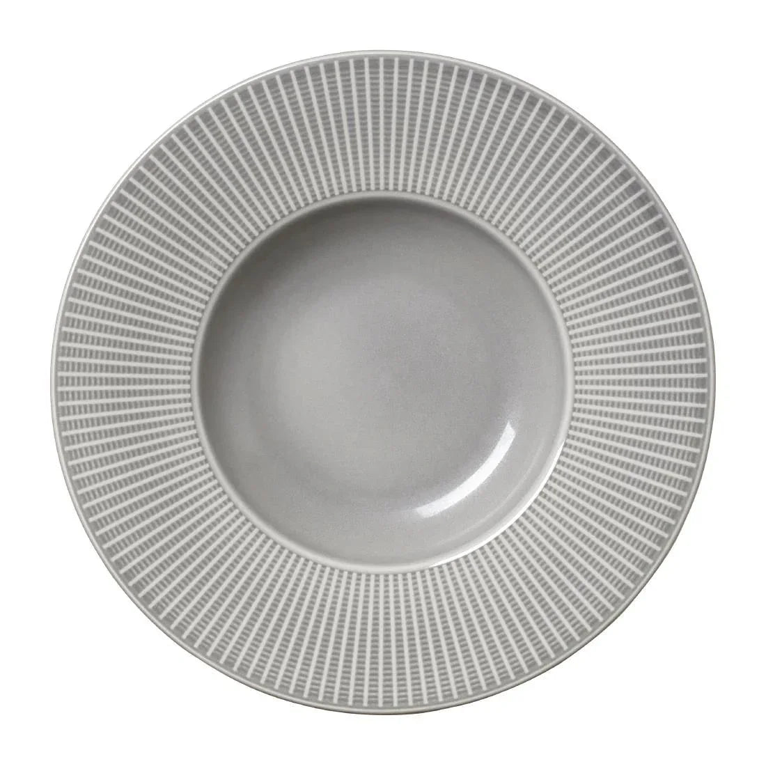 VV1799 Steelite Willow Mist Gourmet Deep Rimmed Bowls Grey 285mm (Pack of 6) - JD Catering Equipment Solutions Ltd