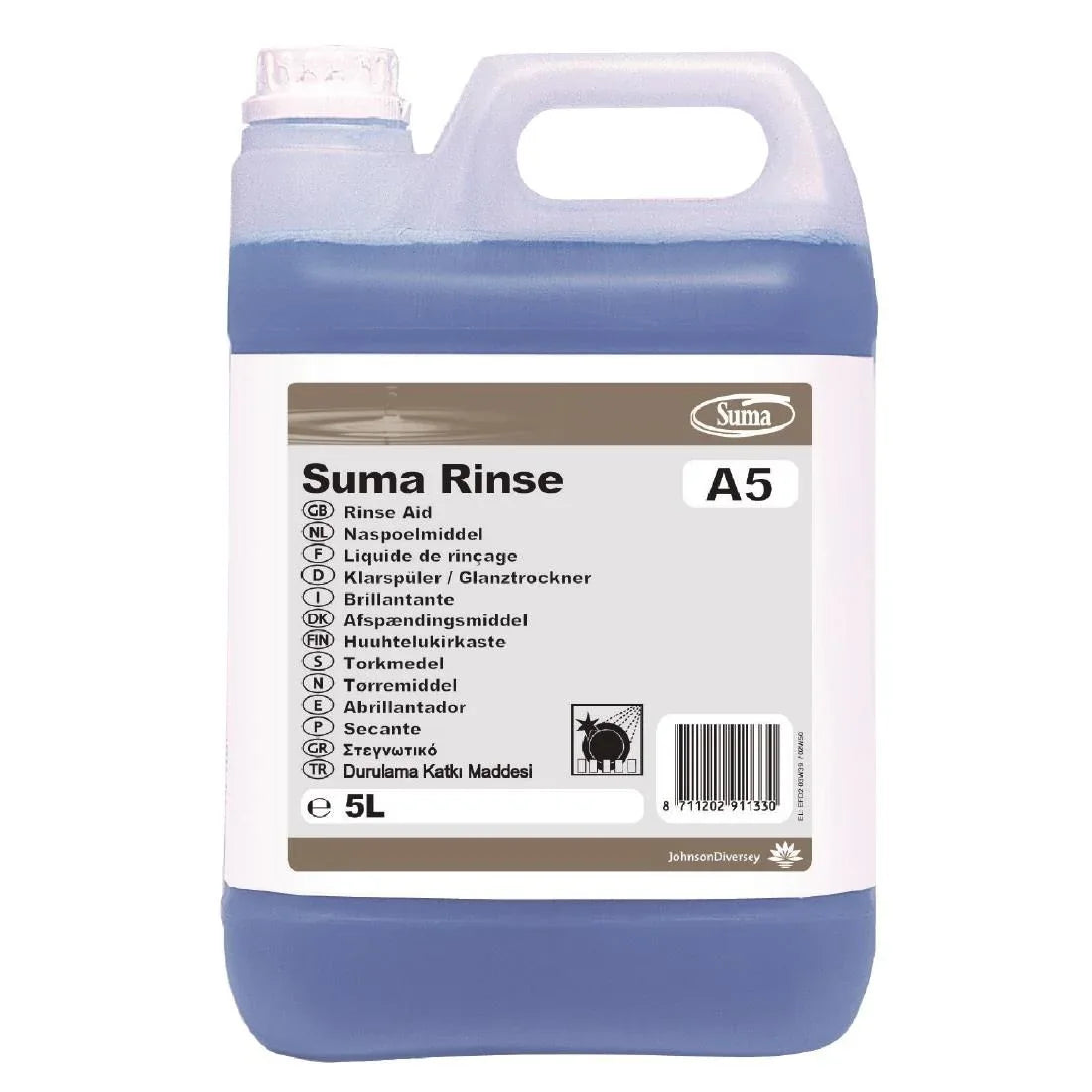 CD768 Suma A5 Warewasher Rinse Aid Concentrate 5Ltr (2 Pack) - JD Catering Equipment Solutions Ltd