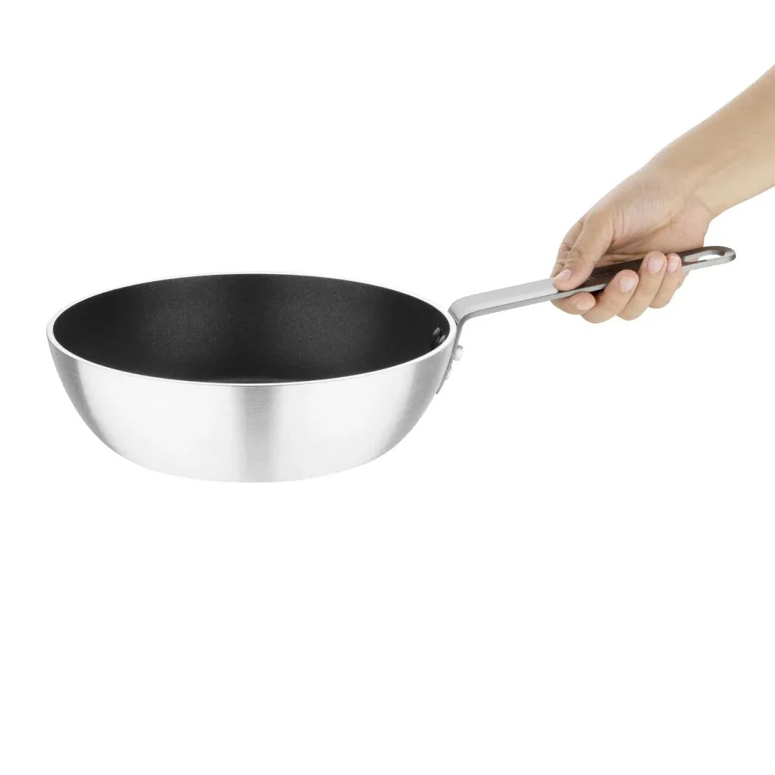 T355 Vogue Non Stick Aluminium Flared Saute Pan 240mm - JD Catering Equipment Solutions Ltd