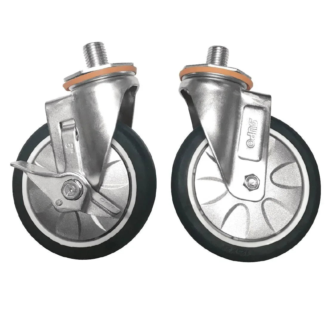 AF766 Thor Braked Castors (Set of 2) - JD Catering Equipment Solutions Ltd