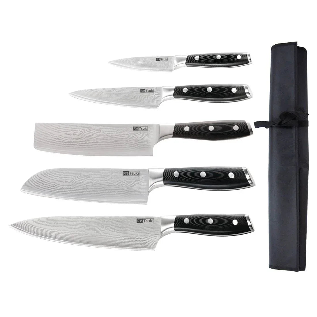 S617 Tsuki 5 Piece Series 7 Knife Set and Wallet - JD Catering Equipment Solutions Ltd