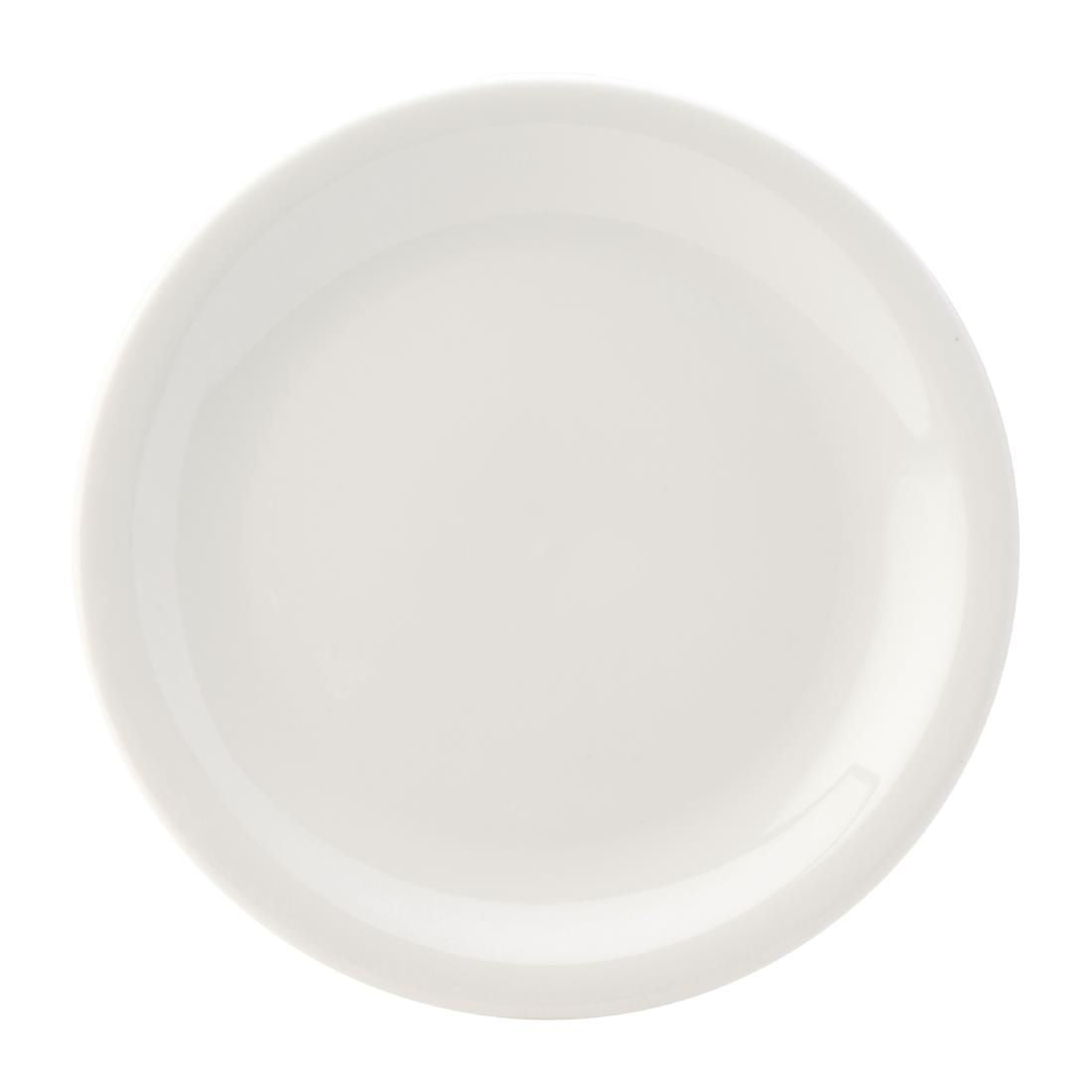 DY318 Utopia Titan Narrow Rimmed Plates White 240mm (Pack of 24)