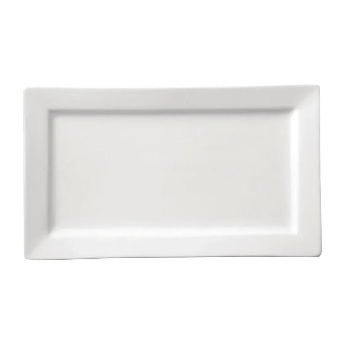 DY338 Utopia Titan Rectangular Plates White 180mm x 300mm (Pack of 12) - JD Catering Equipment Solutions Ltd