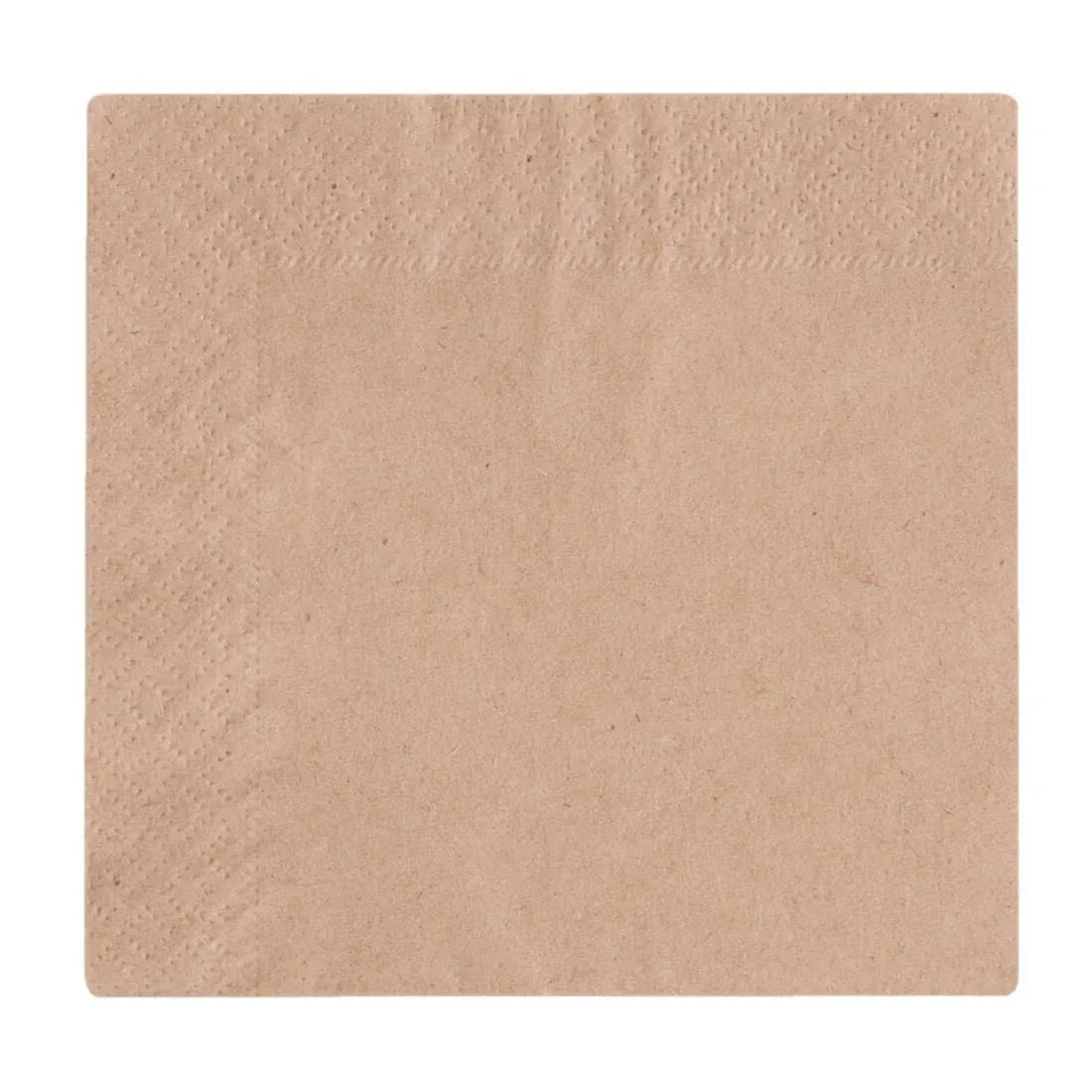 DW629 Vegware Compostable Unbleached Cocktail Napkins 240mm (Pack of 4000) - JD Catering Equipment Solutions Ltd